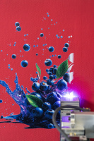 Blueberry red Background close up 2